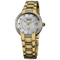 Women's Stainless Steel Diamond Date Gold-Tone Bracelet Watch