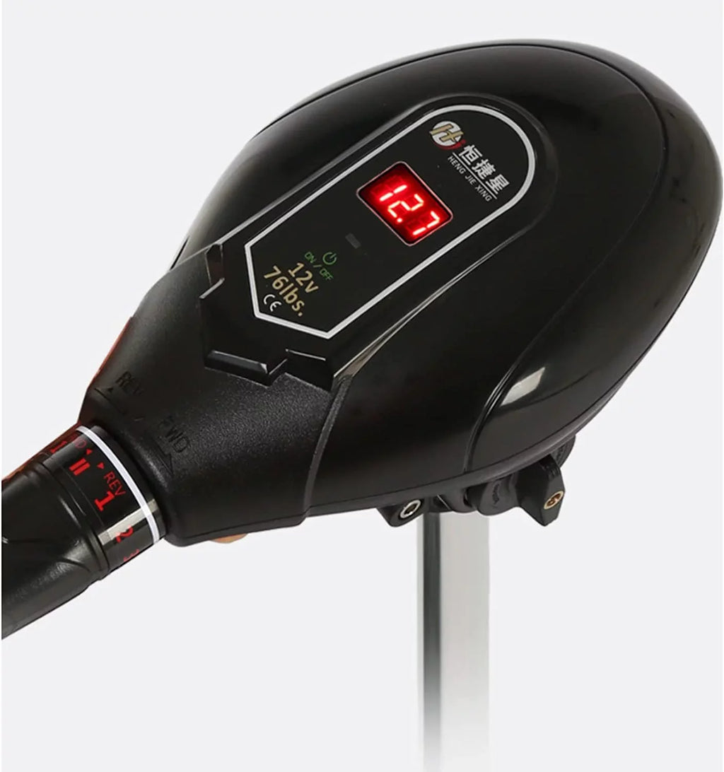 Miumaeov 12V Electric Trolling Motor Outboard Engine Fishing Vessel Motor With LED Display