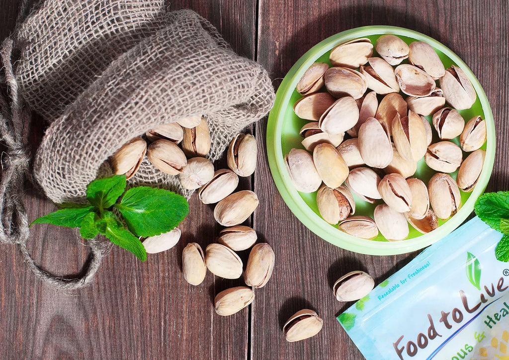 Food to Live Organic Calinia Pistachios (In Shell, Roasted and Salted, Non-GMO, Bulk) (2 Pounds)