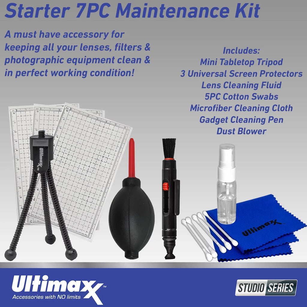 Ultimaxx Essential OM SYSTEM OM-1 Mirrorless Camera w/ 12-40mm f/2.8 Lens Bundle - Includes: 2x 32GB Extreme Pro SDXC’s, 3PC Protective Filter Kit & Much More (29pc Bundle)
