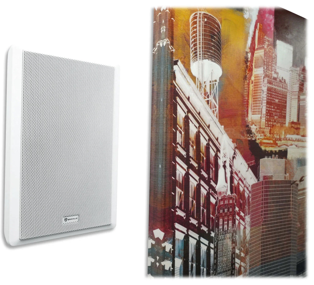 6-Zone Amp+4 JBL White Pendant+6 Slim White Wall Speakers 4 Restaurant/Bar/Cafe