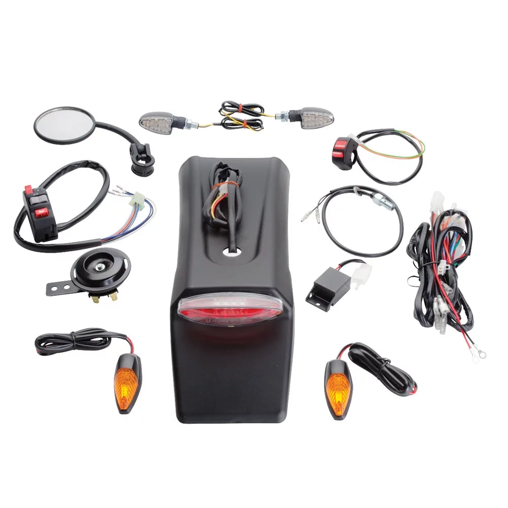 Tusk Motorcycle Enduro Lighting Kit with Taillight - Fits: KTM 500 EXC-F 2017 - 2022