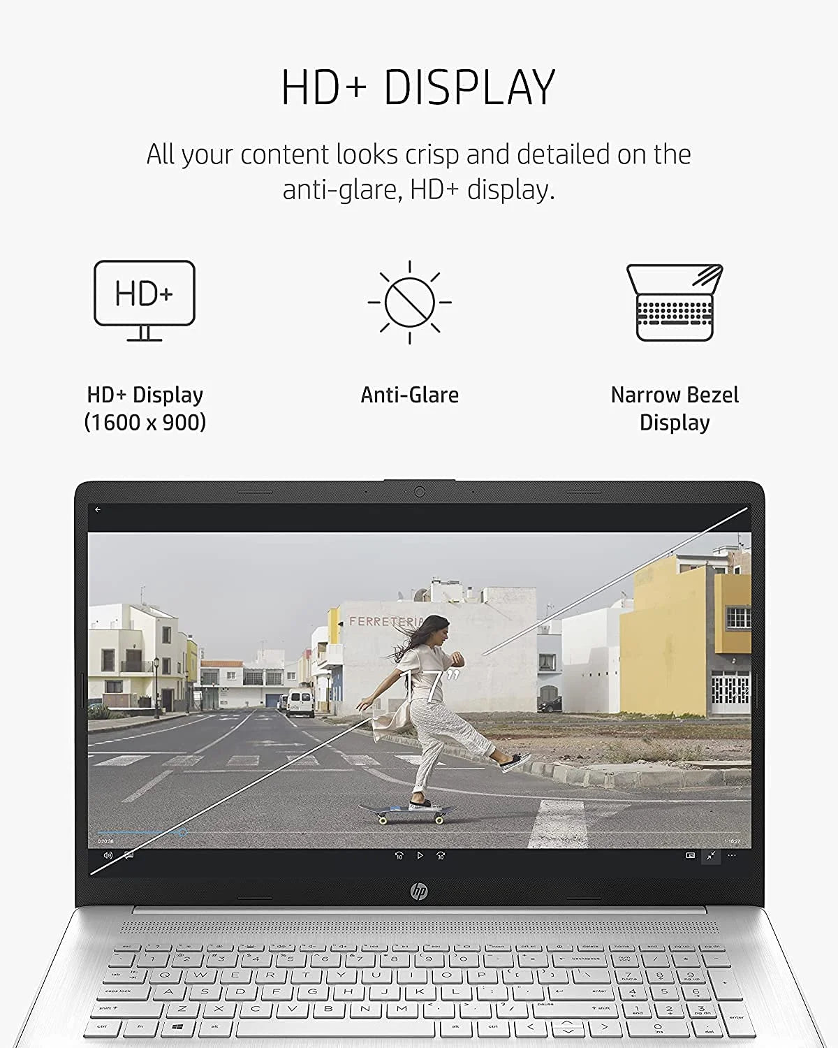 2021 Newest HP 17 Laptop, 17" HD+ Anti-Glare Screen, 11th Gen Intel Core i5-1135G7, Intel Iris Xe Graphics, 32 GB RAM, 2 TB HDD, Long Battery Life, Webcam, Mics, Win10, Silver + Oydisen Cloth