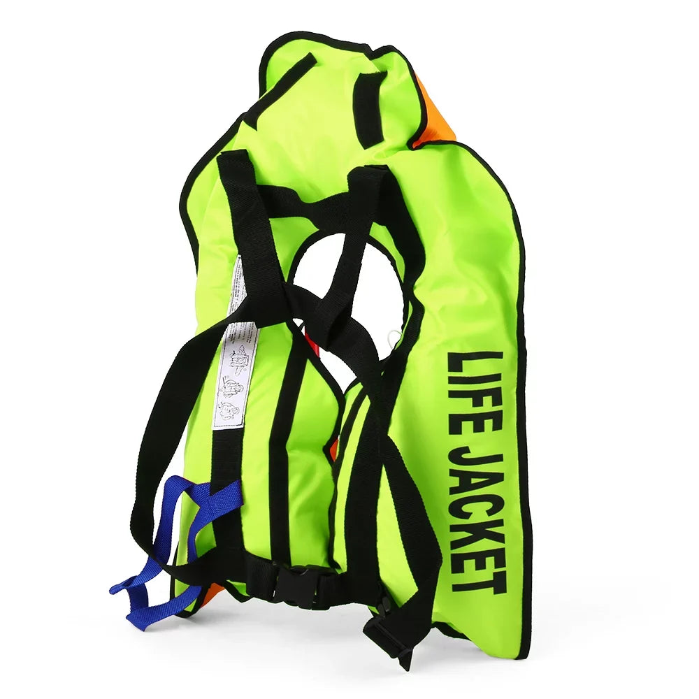 Manual Inflatable Adult Water Sports Swiming Fishing Survival Jacket