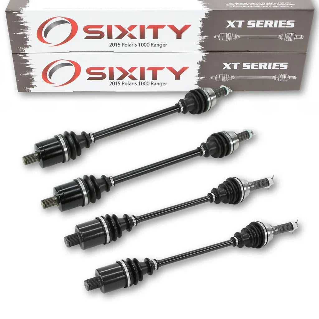 4 pc Sixity XT Front Rear Left Right Axle Fitting with Polaris Ranger 1000 2015 - R15RTAD1AA EA DIESEL 4X4
