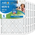12x18x1 Air Filter MERV 8 Comparable to MPR 700 & FPR 5 Electrostatic Pleated Air Conditioner Filter 6 Pack HVAC AC Premium USA Made 12x18x1 Furnace Filters by AIRX FILTERS WICKED CLEAN AIR.