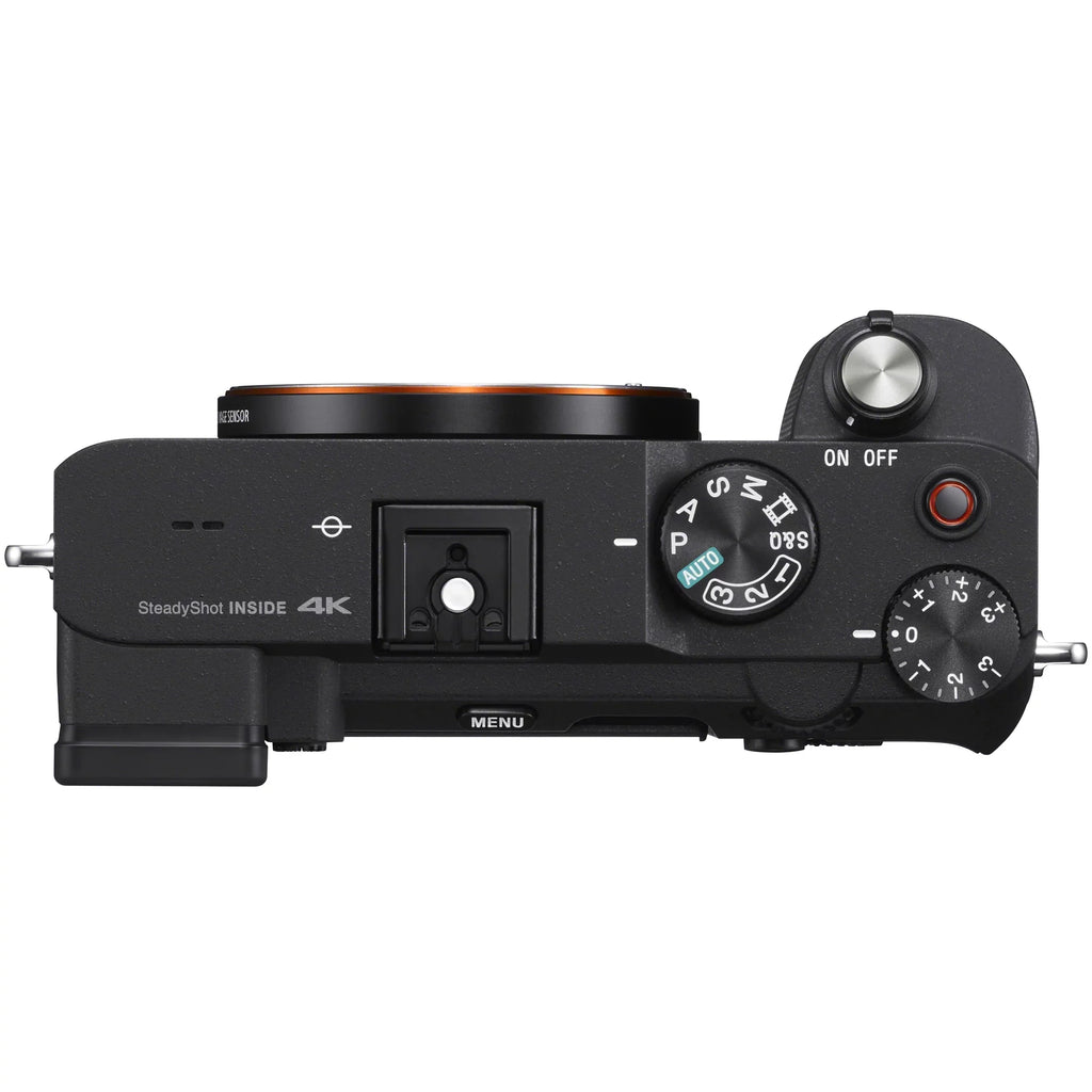 Sony a7C Mirrorless Full Frame Camera Body with Sony FE 50mm F1.8 Full-frame Lens SEL50F18F Black ILCE7C/B Bundle with Deco Gear Photography Backpack Case , Software and Accessories