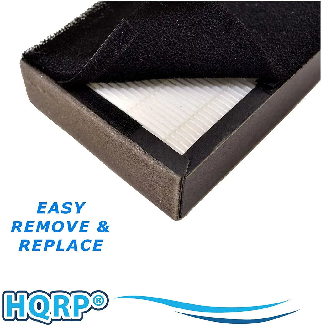 HQRP 2-pack Filter Z Black & Decker BXFLTZ Replacement fits BXAP250 Tower Air Purifier XL