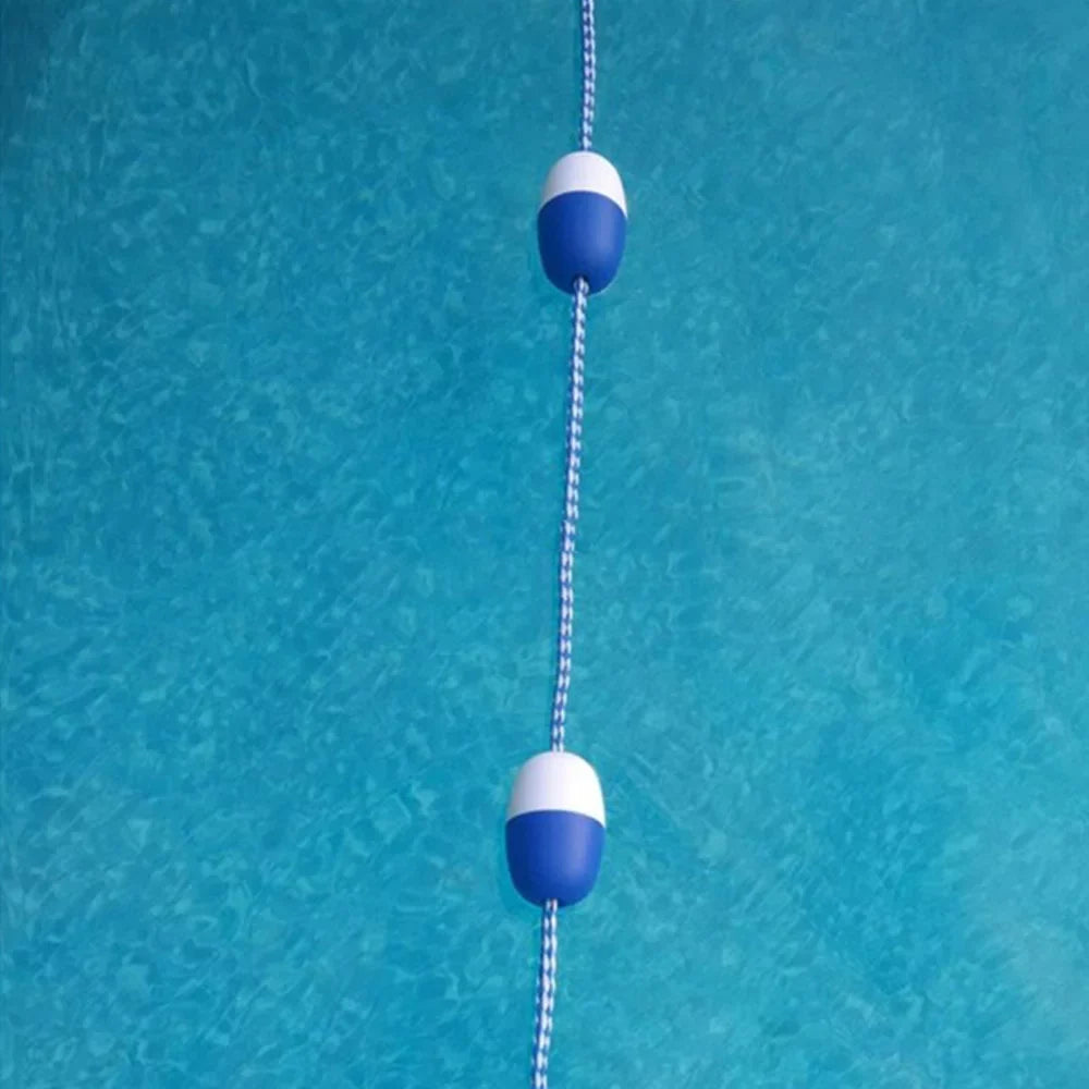 Festnight 5m / 16.4 ft Pool Safety Float Lines Blue and White Divider Rope Pool Rope Cordon Pool Safety Divider Lane Lin