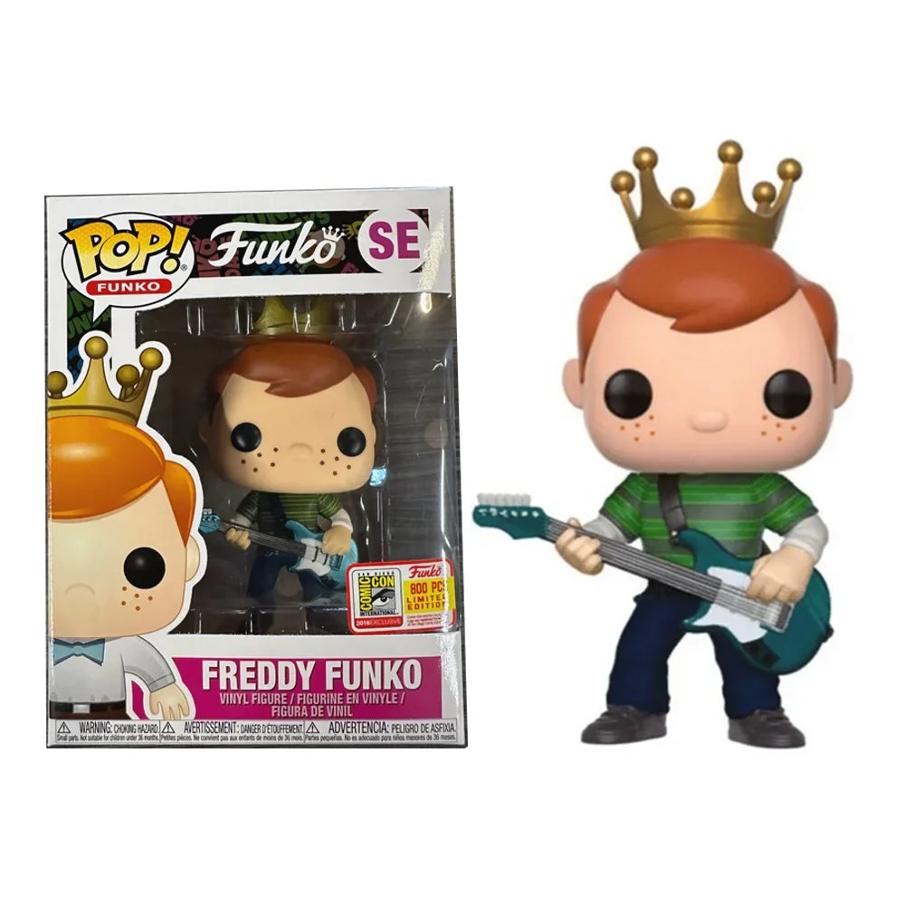 Funkoo Vinyl: Freddy As Kurt Cobain #SE 2018 SDCC 800 Exclusive Pop! Action Figure Model Toys Collections - w/ Protector Box