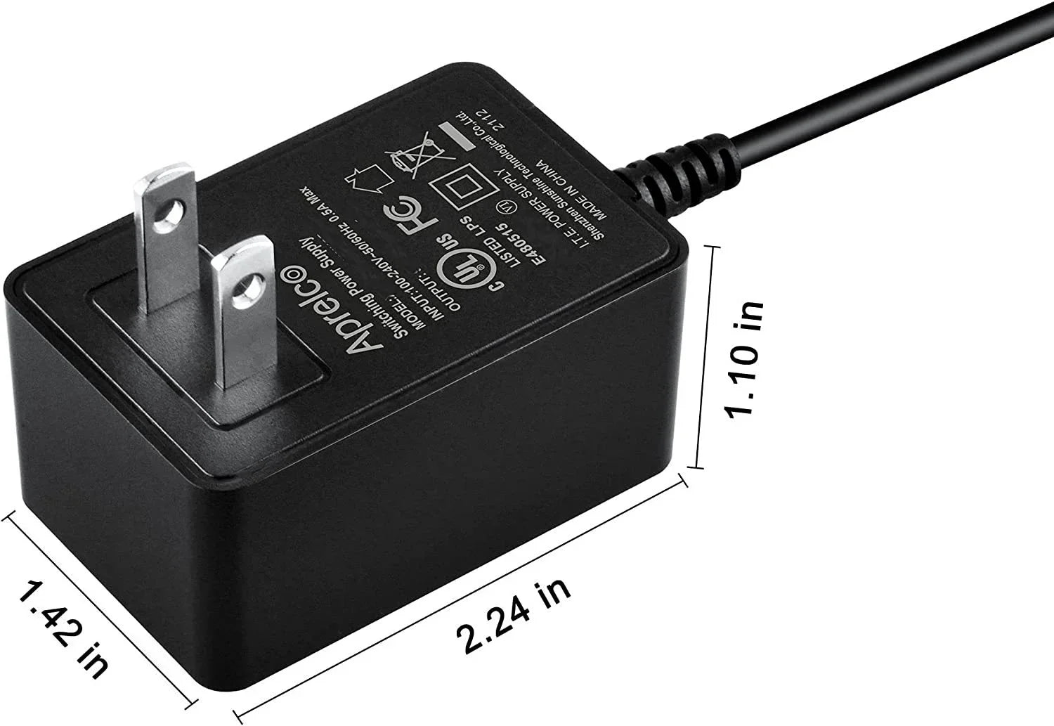 Aprelco UL Listed AC Adapter Charger BH Fitness S1Ei Residential Elliptical Power Cord