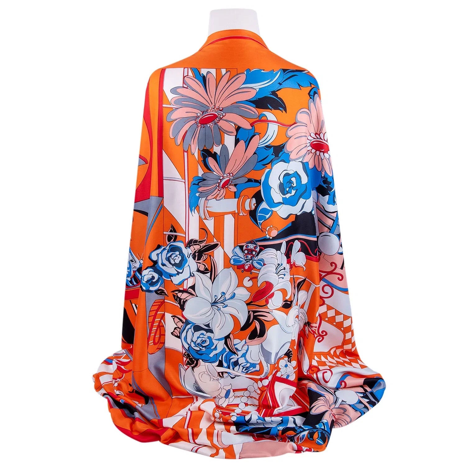 STP GOODS Evening Shawl and Wrap Women Illusion Silk Shawl 51x51'' (130 * 130 cm) Travel Scarf Tops Fashion Shawl Wedding