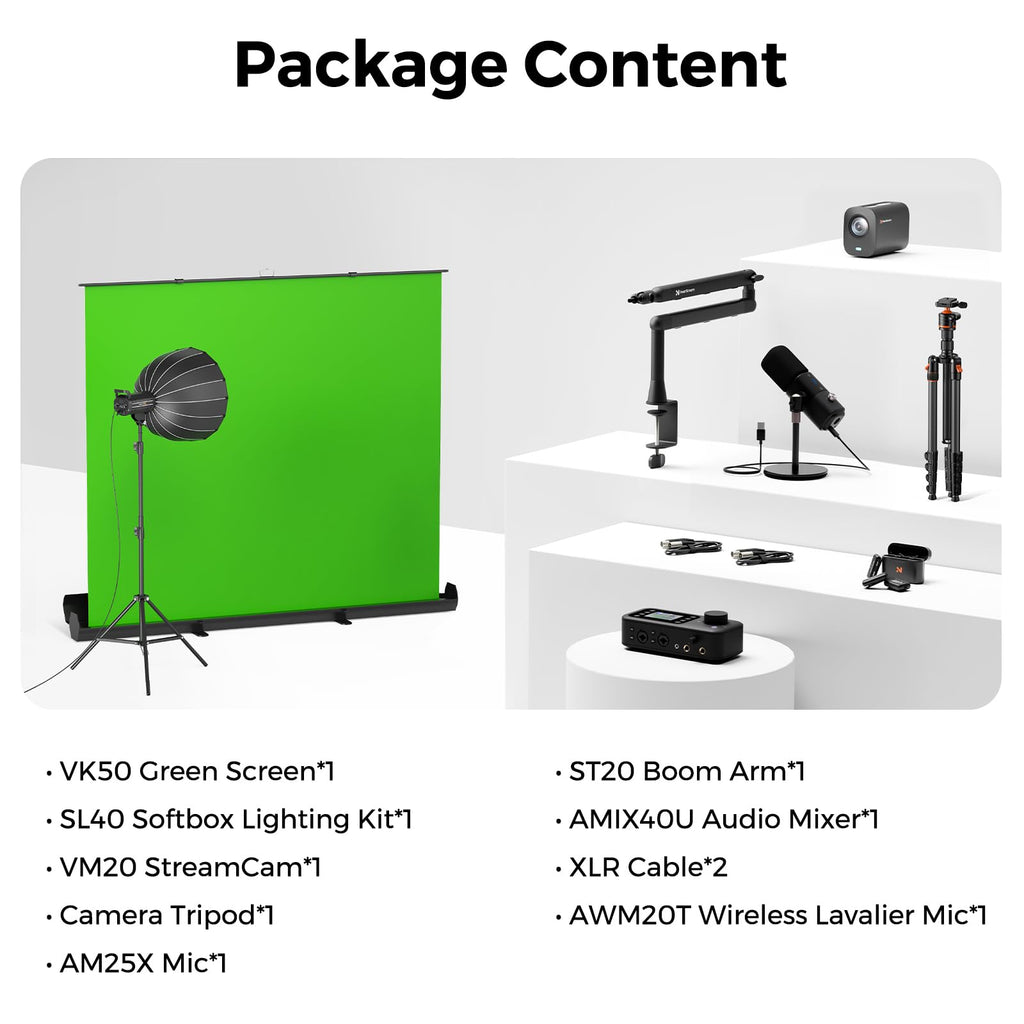NearStream Business Kit, Quad Podcast Bundle for Business