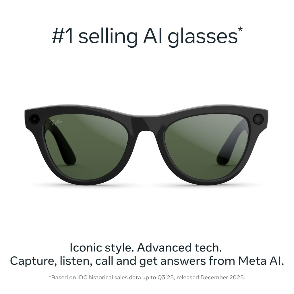 Meta Ray-Ban (Gen 2), Skyler, Shiny Mystic Violet | Smart AI Glasses for Men, Women â 2x Battery Life â 3K Ultra HD â 12 MP Camera, Audio, Video Recording â TransitionsÂ® Amethyst Lenses â Sunglasses