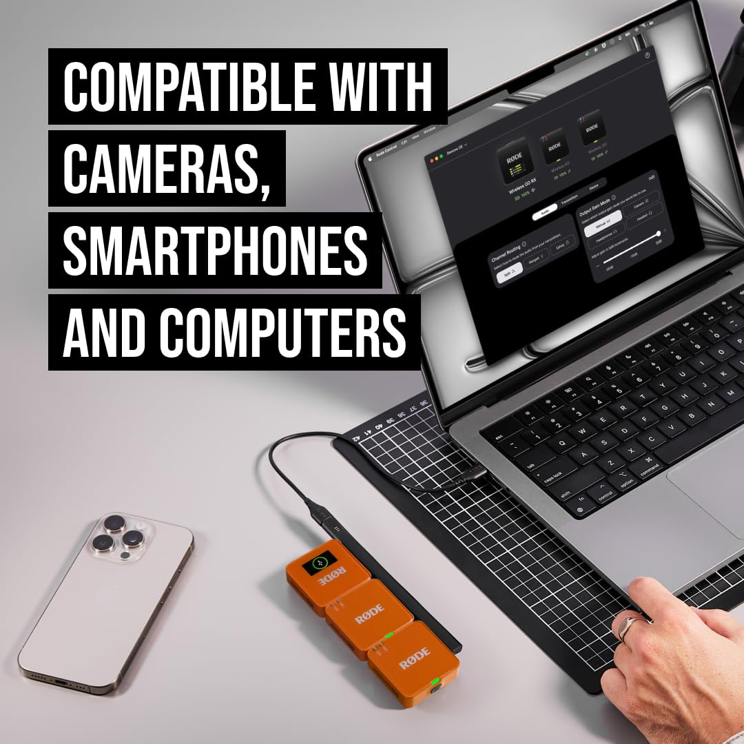 RÃDE Wireless GO (Gen 3) (2 TX + 1 RX + Charging Case), 32-Bit Float