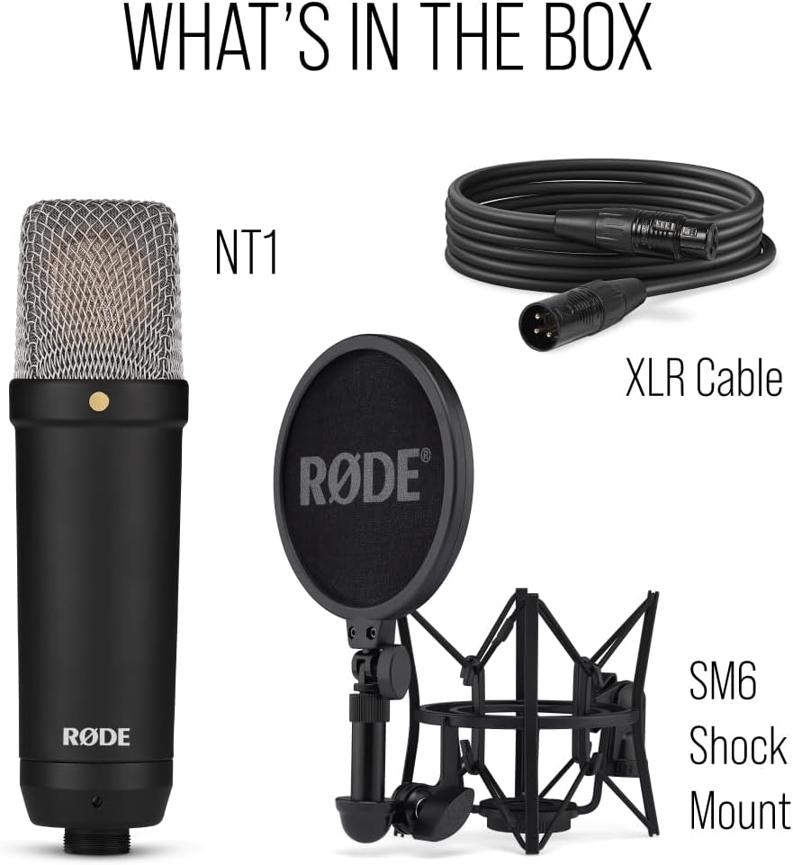 RÃDE NT1 Signature Series Studio Condenser Microphone, Black