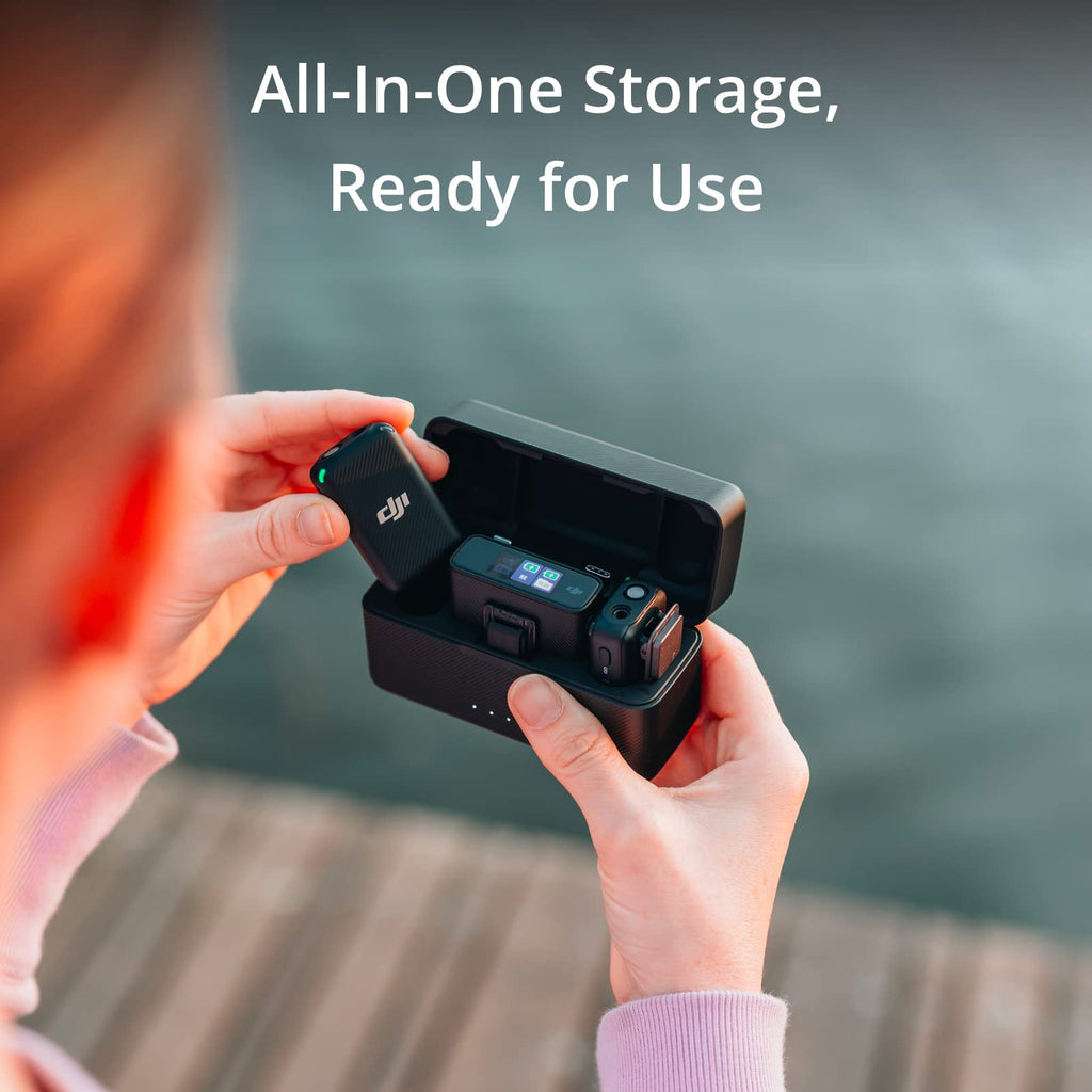 DJI Mic Mini Combo + Silicone Case + Colorful Wind Muff + Selfie Light
