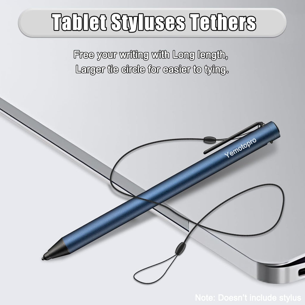 Touch Screen Tablet Stylus Lanyards Tethers 15-30" Long Pen Tether for LCD Writing Tablet Pen Cord for Graphic Tablet Styluses Holding String Drawing Tablet Pen Holder Strap for Office School 12 PCS