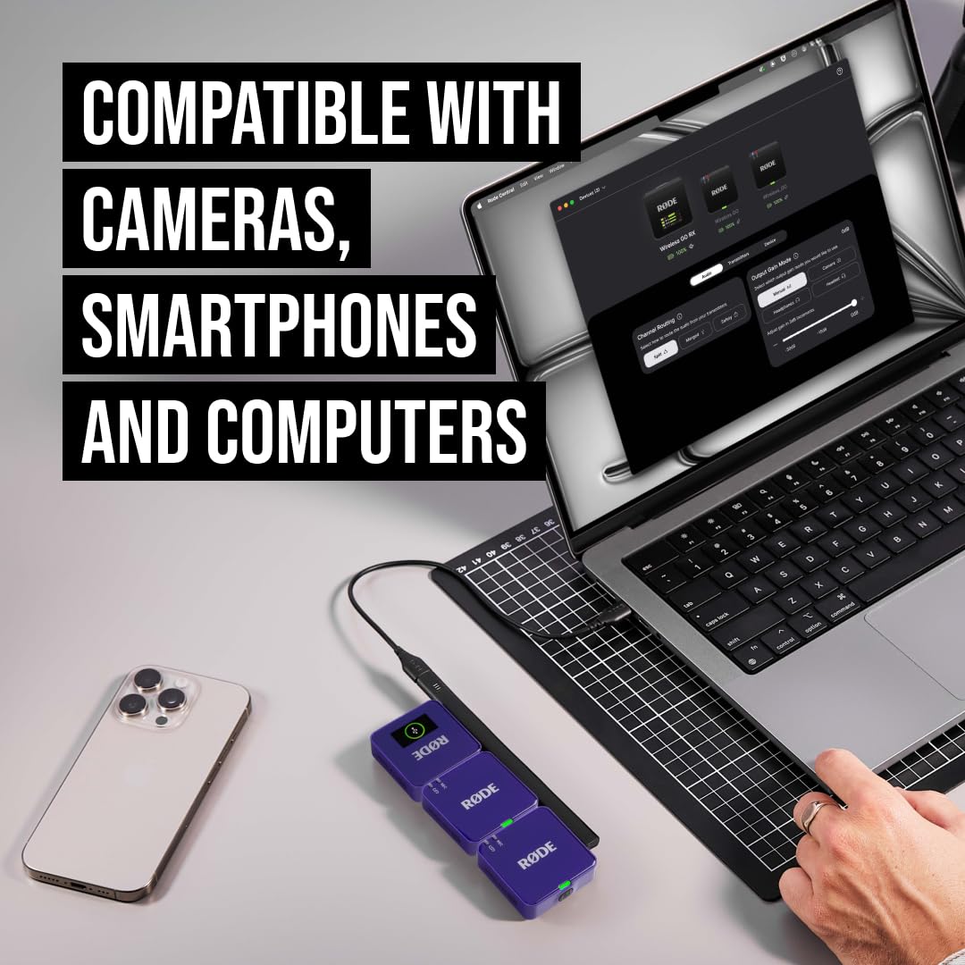 RÃDE Wireless GO (Gen 3) (2 TX + 1 RX + Charging Case), 32-Bit Float