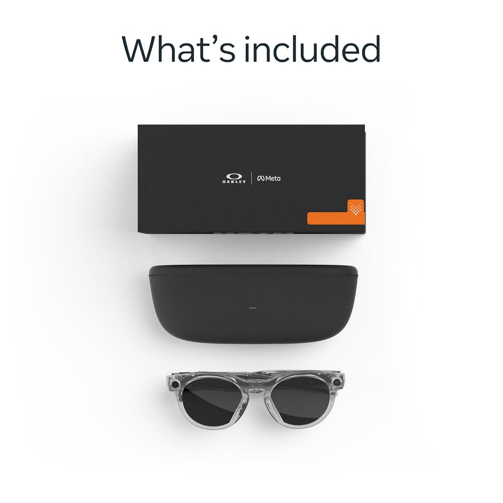 Meta Oakley HSTN Smart AI Glasses Clear, Transitions Grey