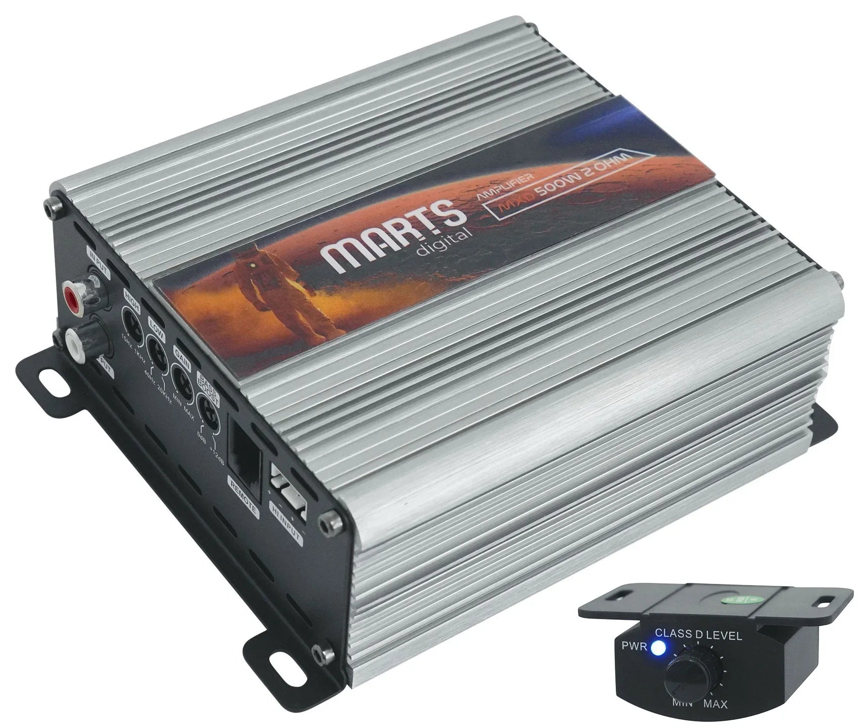 Marts Digital MXD 500 2 OHM 500w RMS Mono Car Amplifier+Bass Remote+Amp Kit