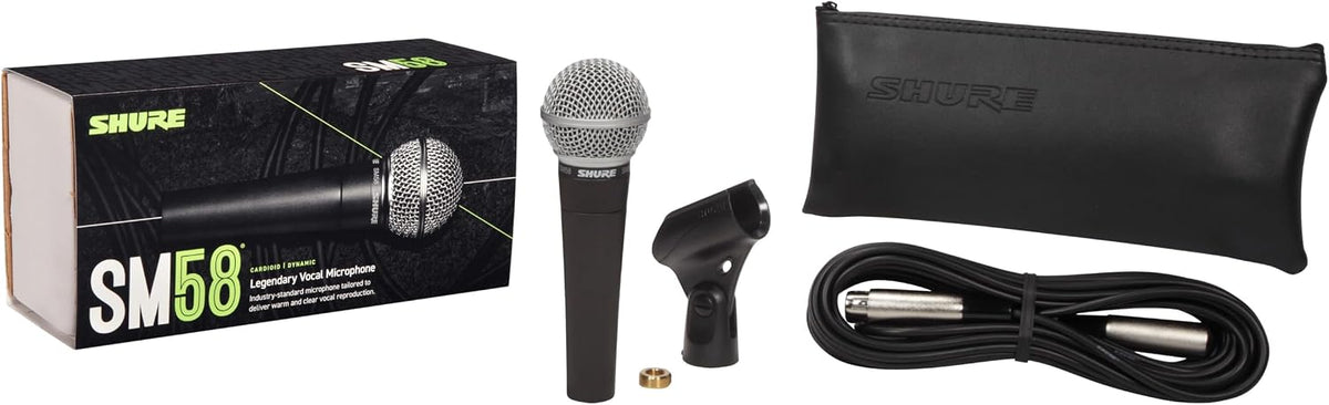 Shure SM58 Pro Dynamic Vocal Microphone with 25-ft XLR Cable