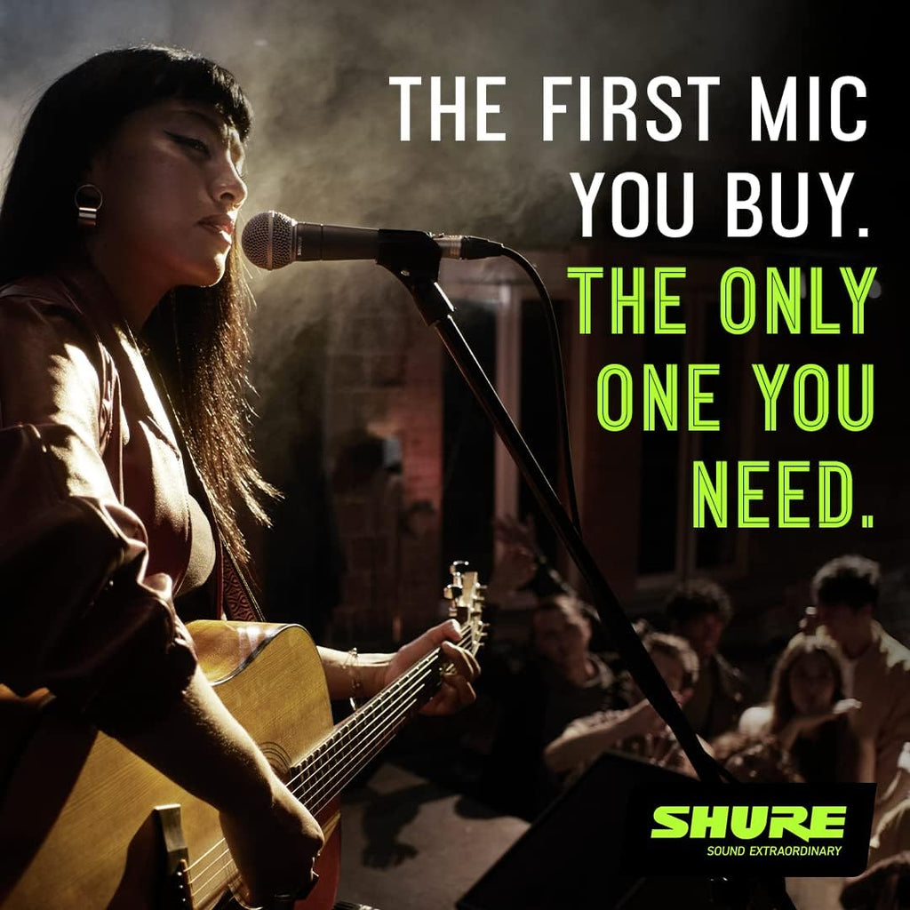 Shure SM58 Pro Dynamic Vocal Microphone with 25-ft XLR Cable
