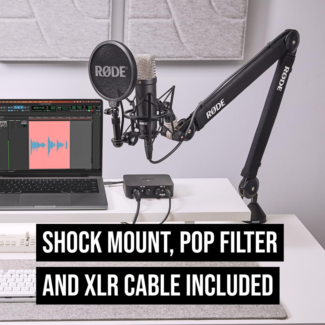 RÃDE NT1 Signature Series Studio Condenser Microphone, Black