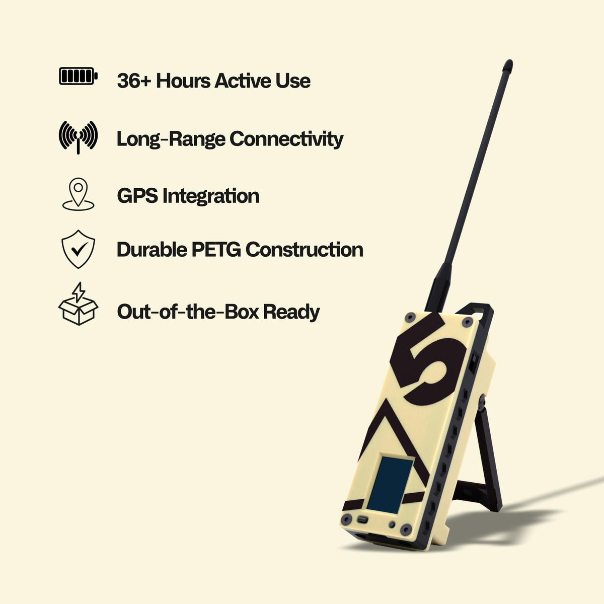 Trekker Delta Off-Grid LoRa GPS Radio, ATAK Meshtastic Communicator