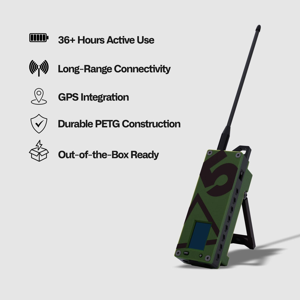 Trekker Delta Off-Grid LoRa GPS Radio, ATAK Meshtastic Communicator