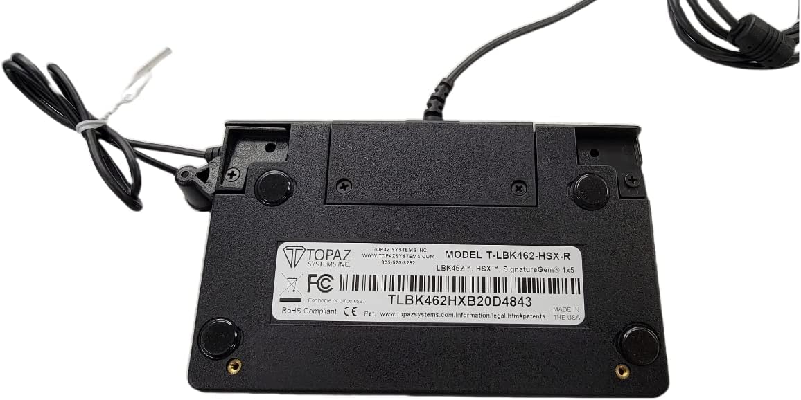 Topaz Systems High-Performance USB, Citrix Ready SignatureGem Signature Pad T-LBK462-HSX-R (Renewed)