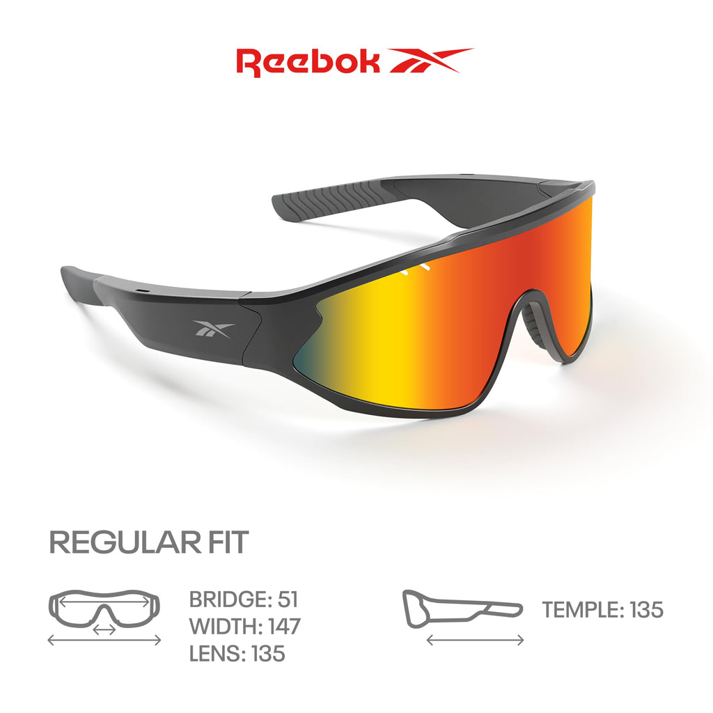 Reebok Flash Smart Audio Glasses, Iridescent Polarized, Powered by Lucyd