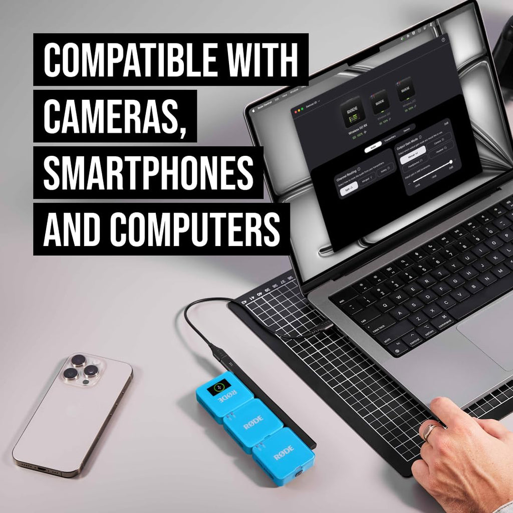 RÃDE Wireless GO (Gen 3) (2 TX + 1 RX + Charging Case), 32-Bit Float