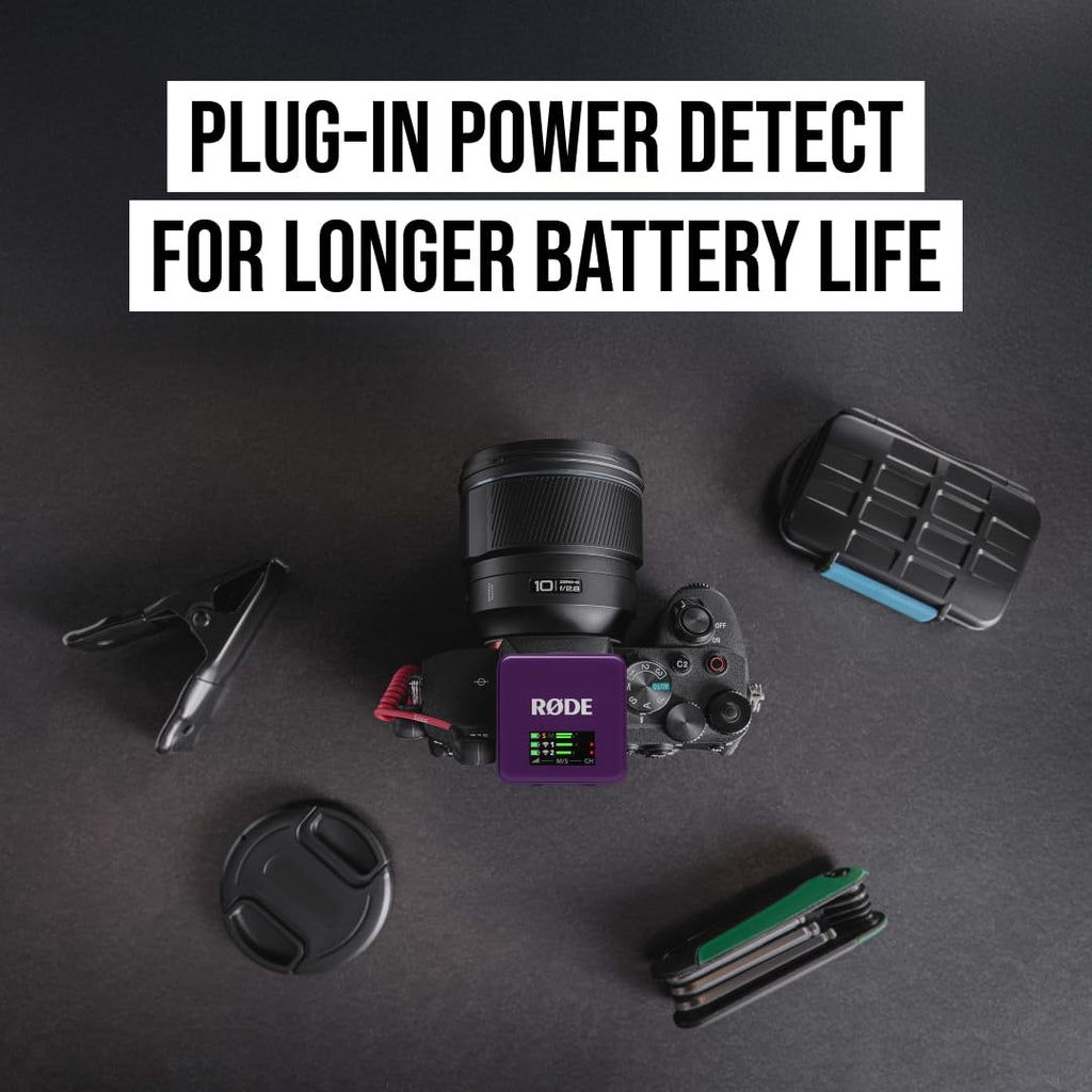 RÃDE Wireless GO (Gen 3) (2 TX + 1 RX + Charging Case), 32-Bit Float