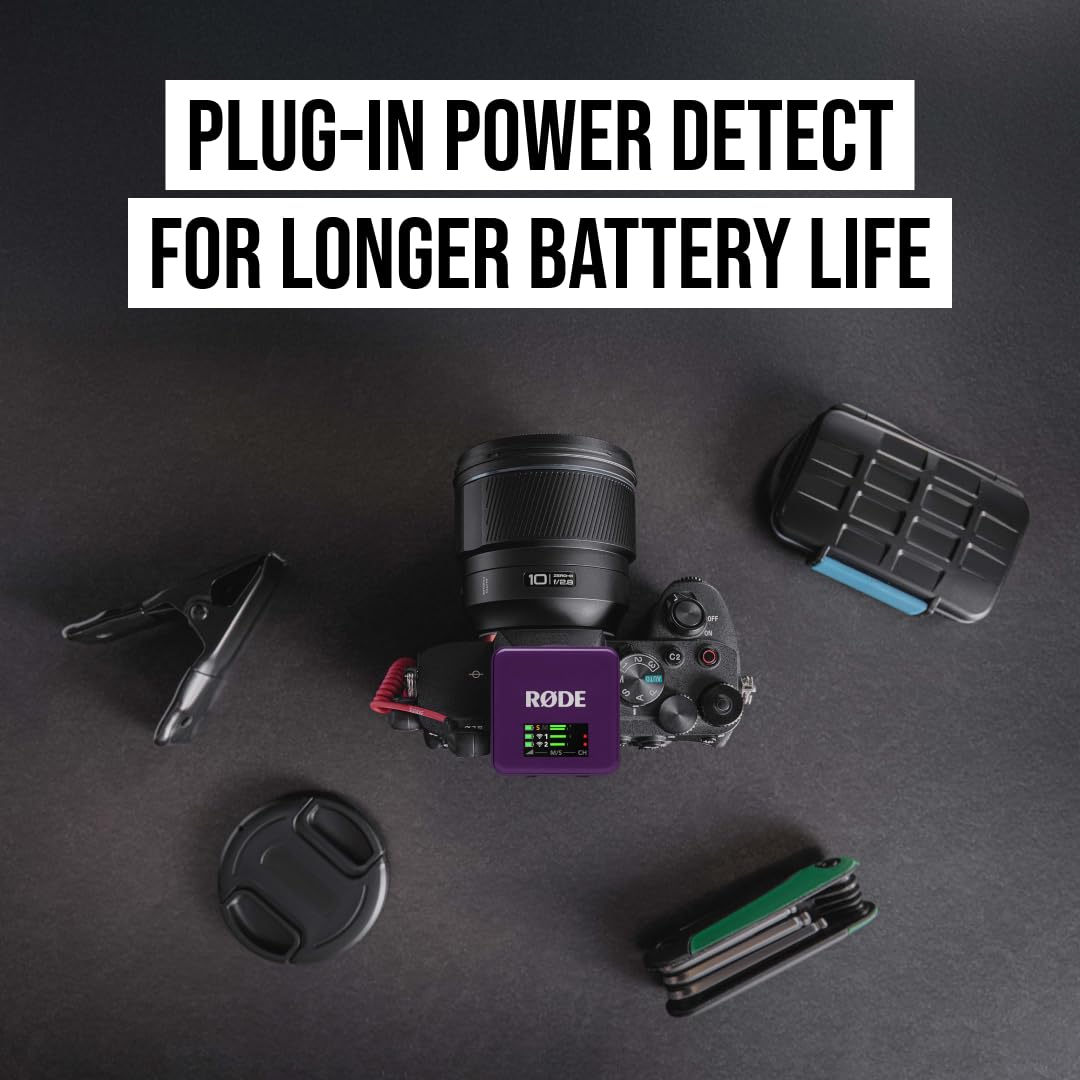 RÃDE Wireless GO (Gen 3) (2 TX + 1 RX + Charging Case), 32-Bit Float