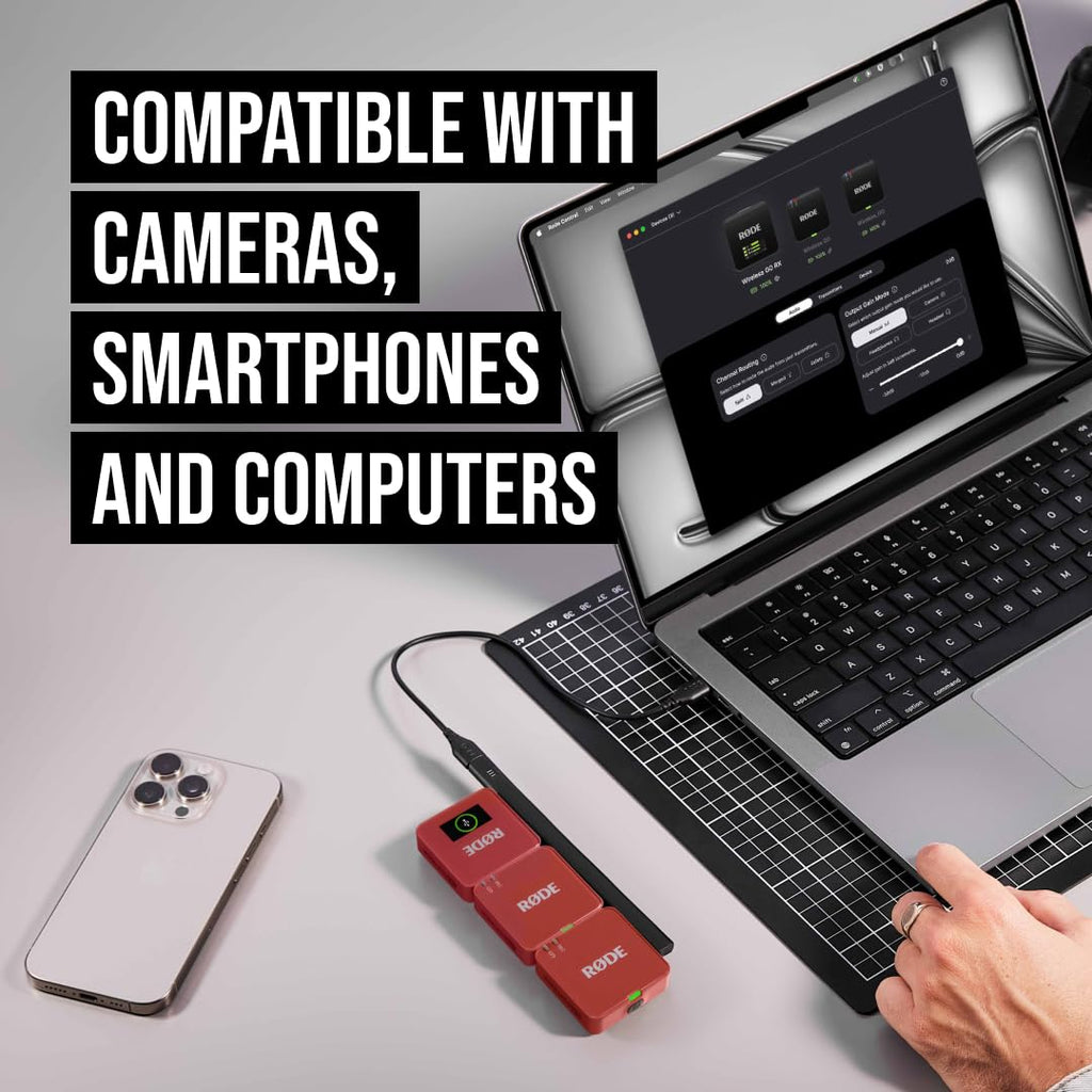 RÃDE Wireless GO (Gen 3) (2 TX + 1 RX + Charging Case), 32-Bit Float