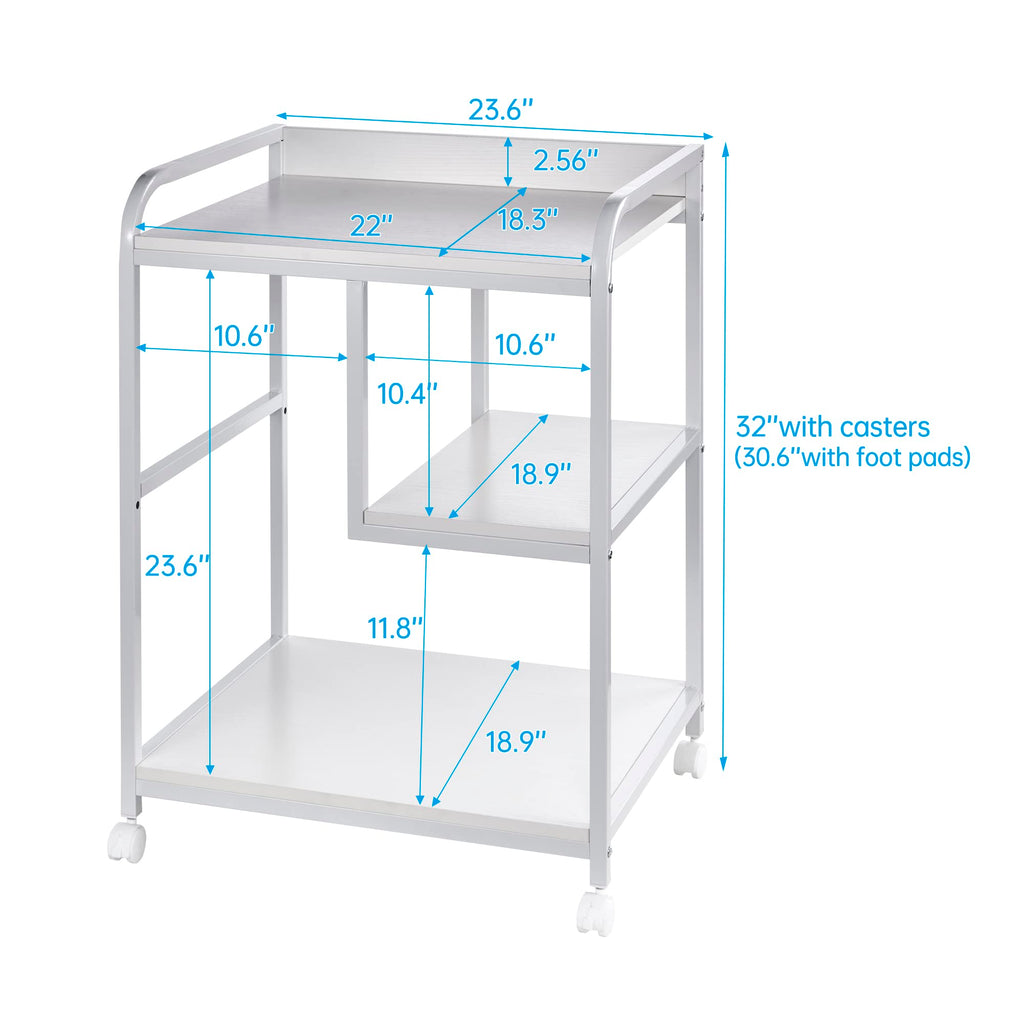 Fannova Large Printer Stand with PC Tower Shelf for Home Office Storage