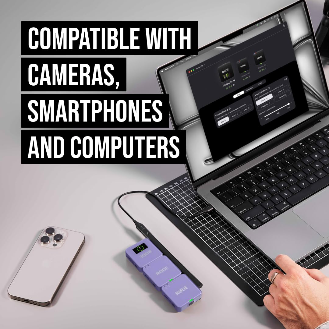 RÃDE Wireless GO (Gen 3) (2 TX + 1 RX + Charging Case), 32-Bit Float