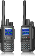 PoC+FRS Dual Mode 4G LTE Long Range Walkie Talkies, Blackï¼2-Pack