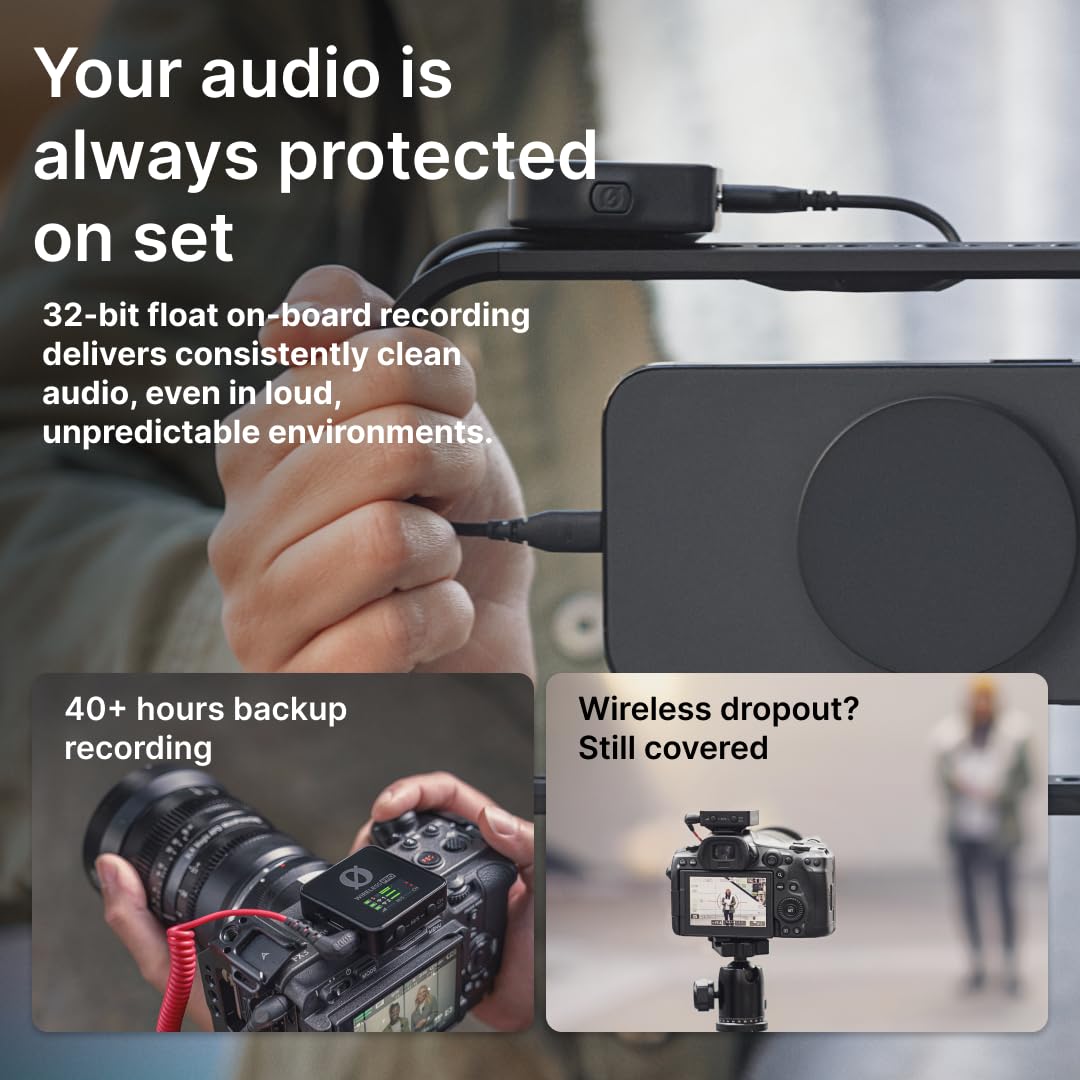 RÃDE Wireless GO (Gen 3) (2 TX + 1 RX + Charging Case), 32-Bit Float