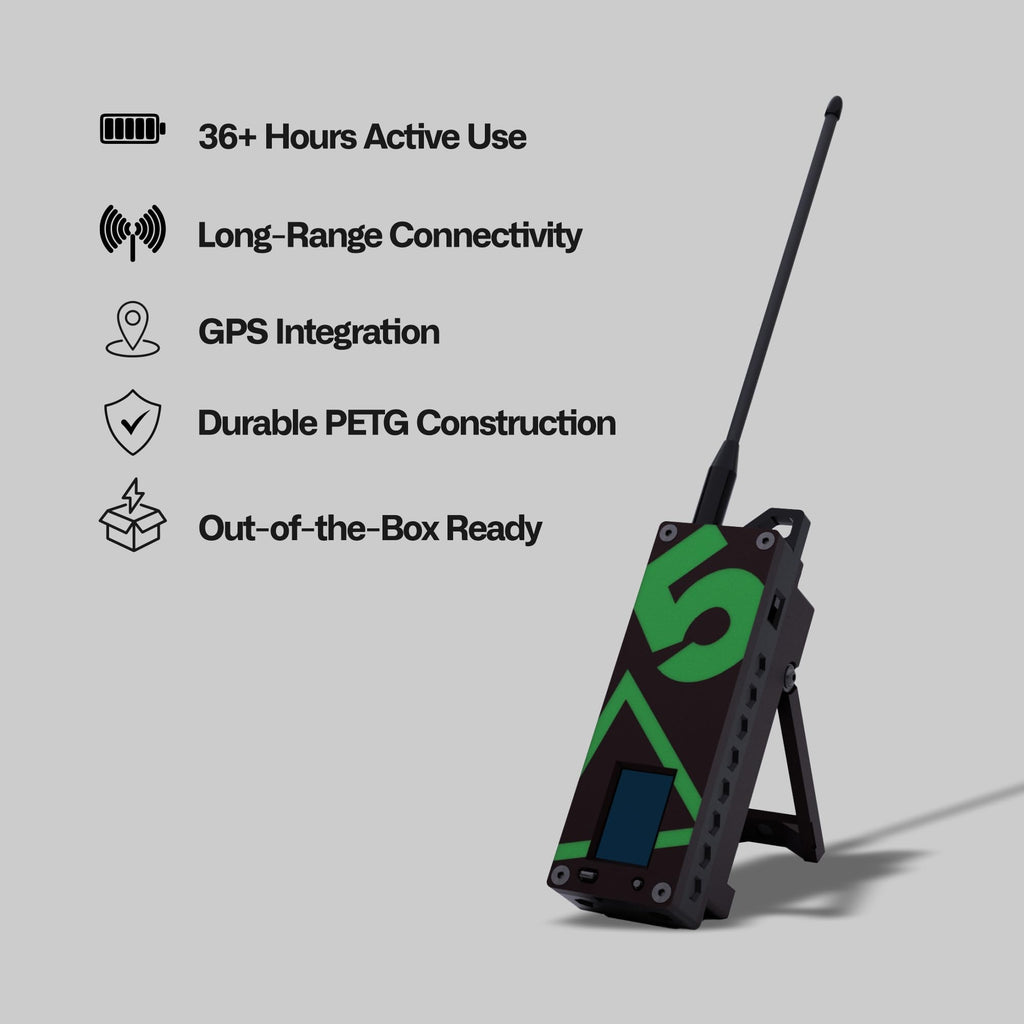 Trekker Delta Off-Grid LoRa GPS Radio, ATAK Meshtastic Communicator