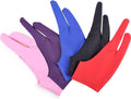 5 Pack Artist Glove for Drawing Tablet, Two-Finger Digital Drawing Gloves