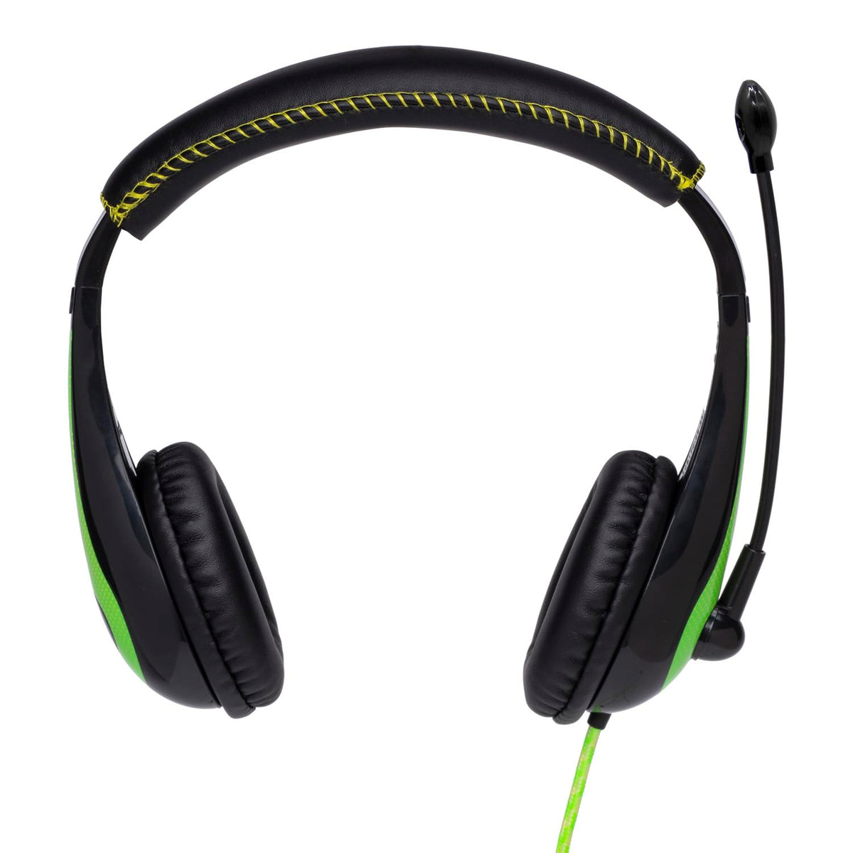 Avid Products AE-36 Headset in Green with Adjustable Boom Microphone for School, Classroom, Education, Testing and Assessment (100 Pack)
