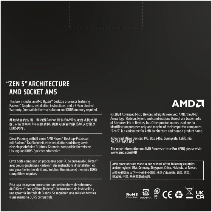 AMD Ryzenâ¢ 9 9900X 12-Core, 24-Thread Unlocked Desktop Processor