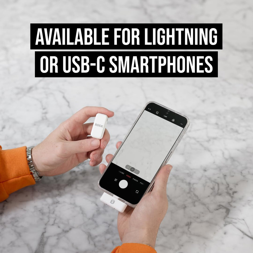 RÃDE Wireless Micro (2 Mics + Charging Case), USB-C for iPhone & Android