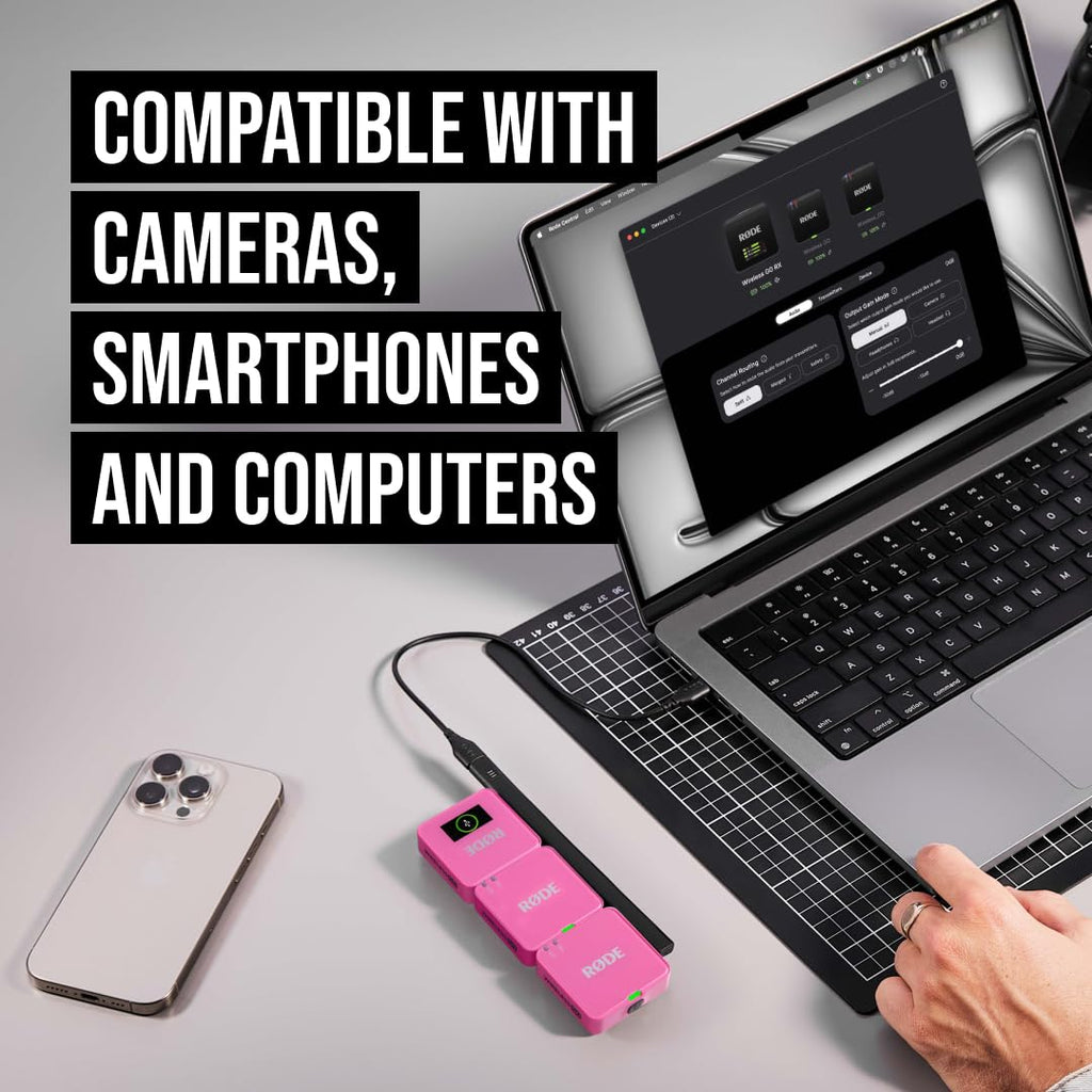RÃDE Wireless GO (Gen 3) (2 TX + 1 RX + Charging Case), 32-Bit Float