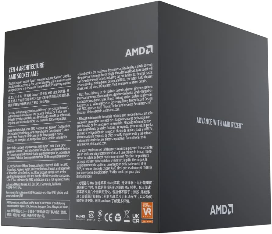 AMD Ryzen 9 7900 12-Core, 24-Thread Unlocked Desktop Processor