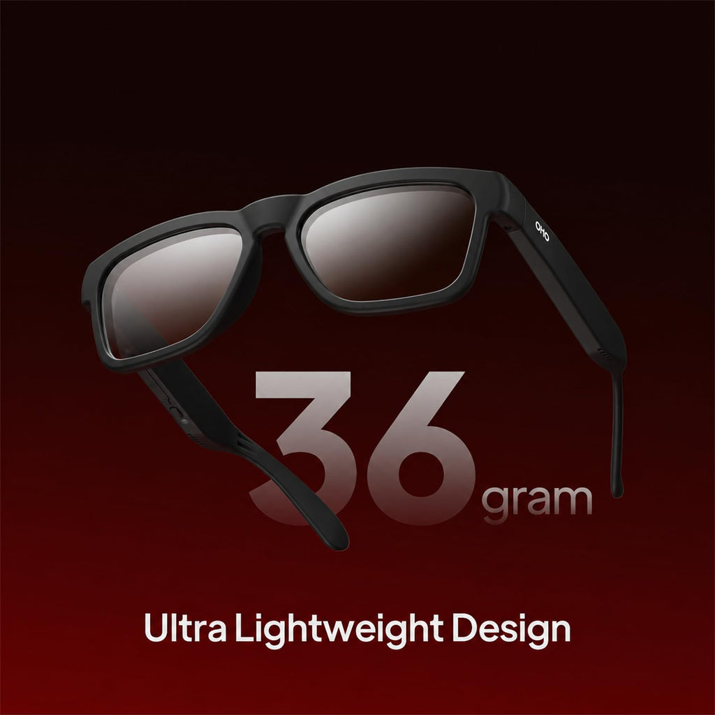 OHO AI Smart Glasses, UV400 Z87+ Audio Open Ear Bluetooth Sunglasses