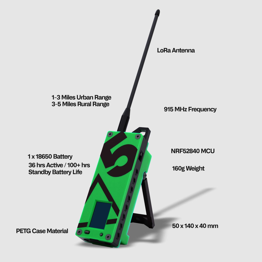 Trekker Delta Off-Grid LoRa GPS Radio, ATAK Meshtastic Communicator