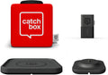 Catchbox Plus Throwable Microphone System with 1 Red Cube, 1 Black Clip, 1 Wireless Charger, and 1 Dock